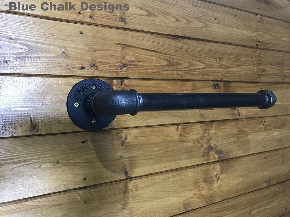 Thumbnail: Urban Industrial Kitchen Roll Holder, Steampunk, Rustic, Metal, Home and Kitchen