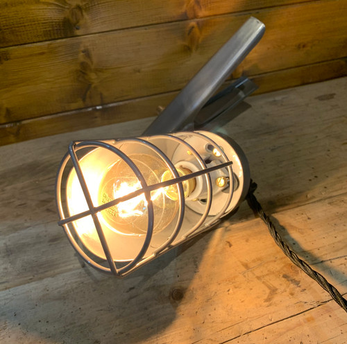 Vintage Mid Century Military Inspection Lamp Made in England by R.E.A.L ...