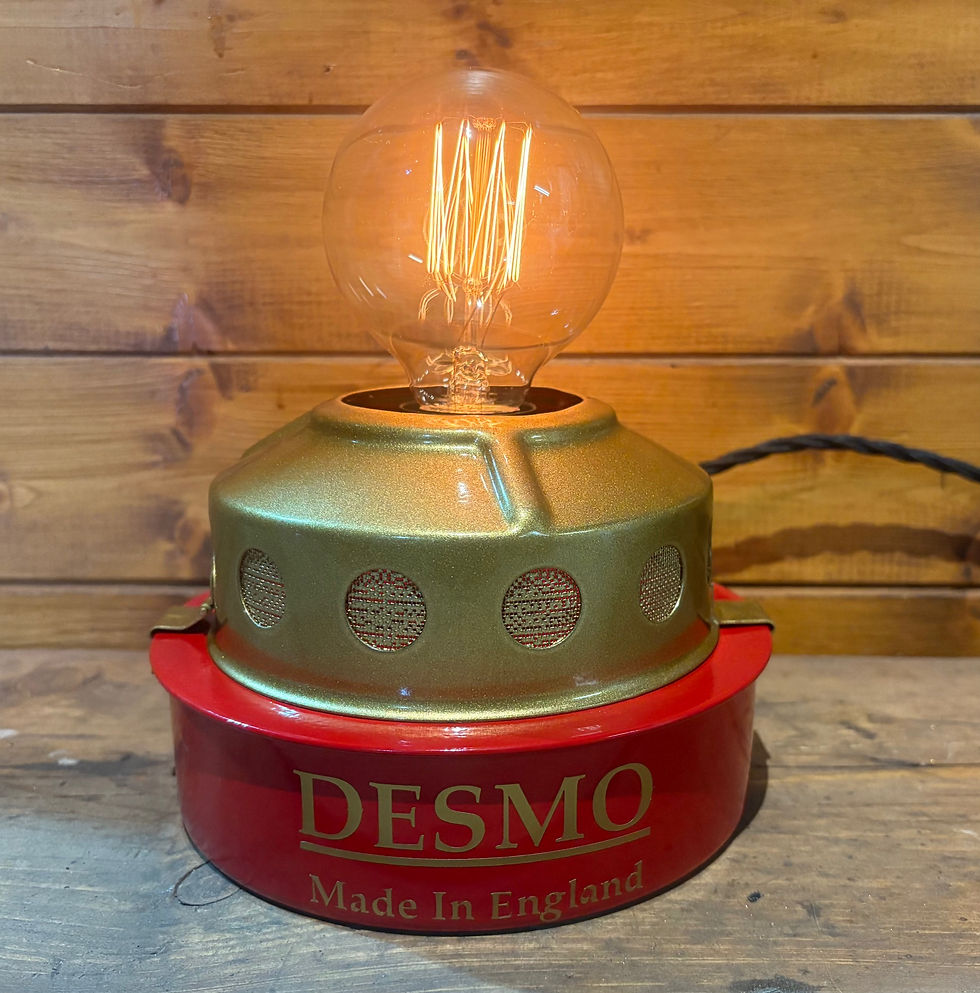 Early 1960's Space Age , Fully Restored Desmo Greenhouse Heater Table Lamp