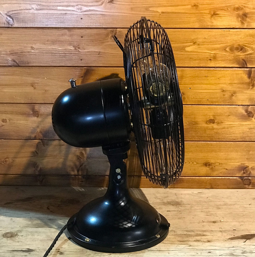 Thumbnail: Stunning Vintage Electric Fan Converted to fit an Edison Bulbs, Retro, Unique