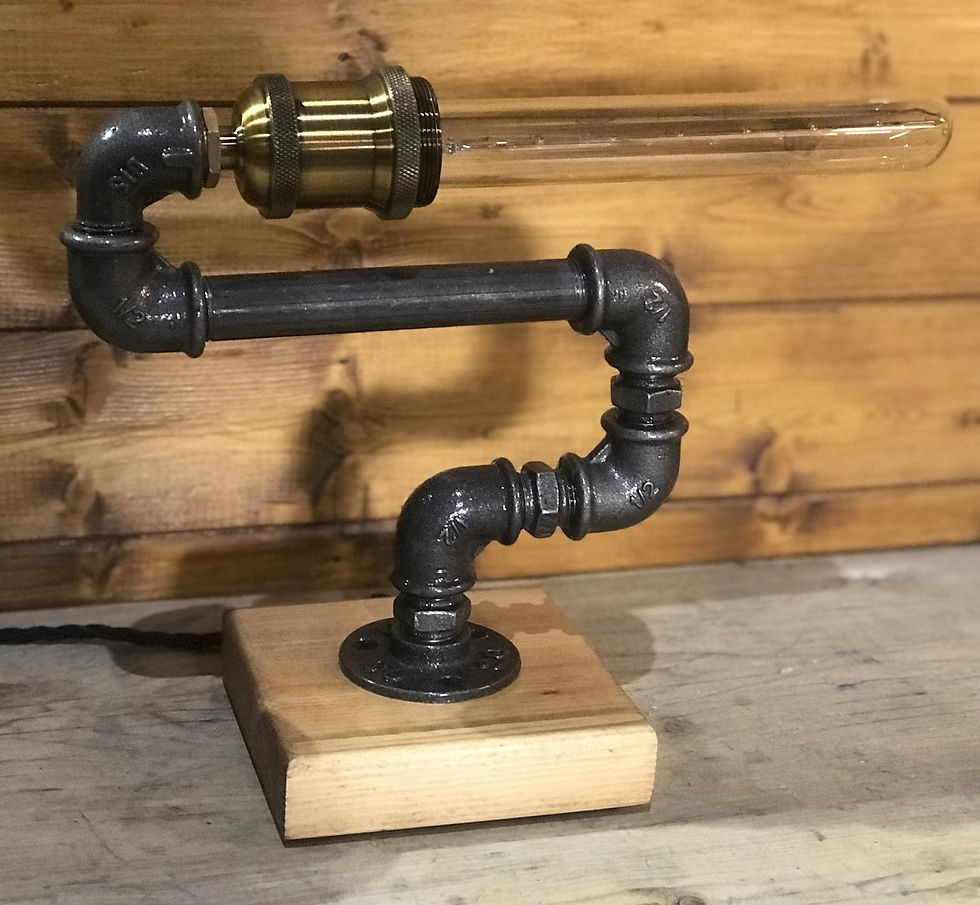 Thumbnail: Industrial Table / Desk Lamp, Retro, Steampunk, Farmhouse Decor, Art,