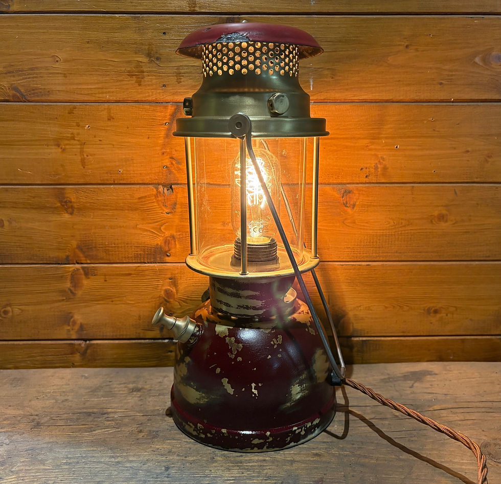 Thumbnail: Rare Vintage 1940's Industrial Bialaddin 300x Lamp,  Electric Conversion