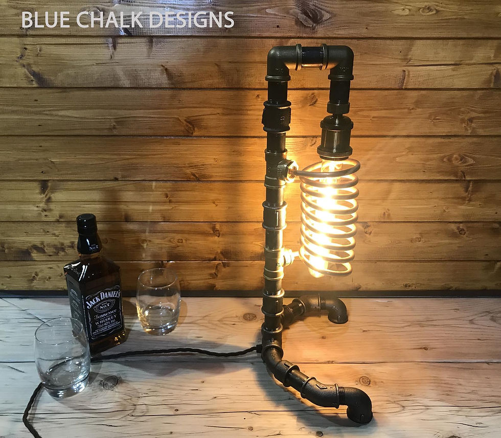 Thumbnail: Industrial Table Lamp, Steampunk, Retro, Art, Unique Edison