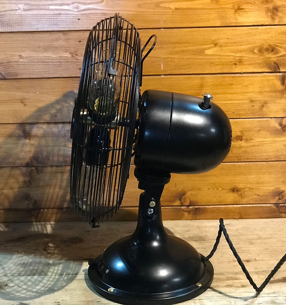 Thumbnail: Stunning Vintage Electric Fan Converted to fit an Edison Bulbs, Retro, Unique