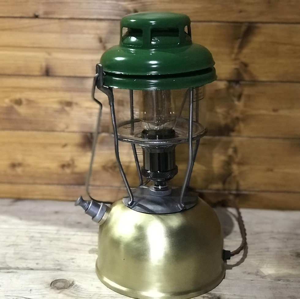 Thumbnail: Industrial 1970's X246B Vintage Tilley Lamp Green Hood, Retro