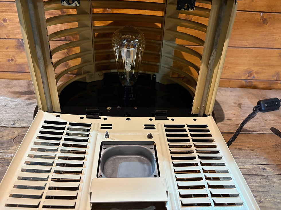Thumbnail: 1940's Vintager HMV Cavendish heater - Electric Lamp Conversion