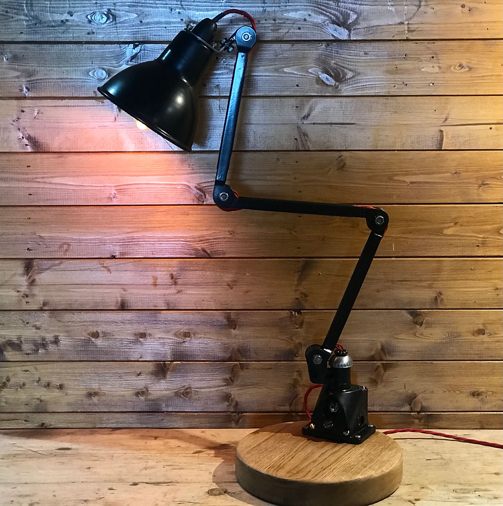 Thumbnail: Vintage Industrial Anglepoise Desk Lamp By EDL, Fully Restored 1950's Task Light