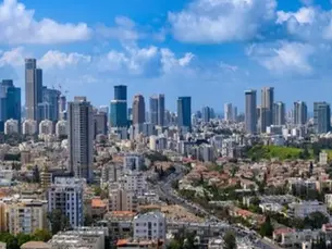 Tel Aviv skyline showing Israel’s economic and technological center on the Mediterranean coast
