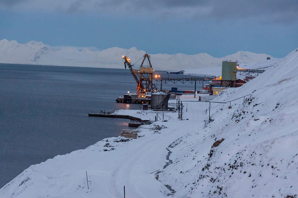 Barentsburg Arctic port infrastructure representing Russia’s long-term strategic presence in Svalbard