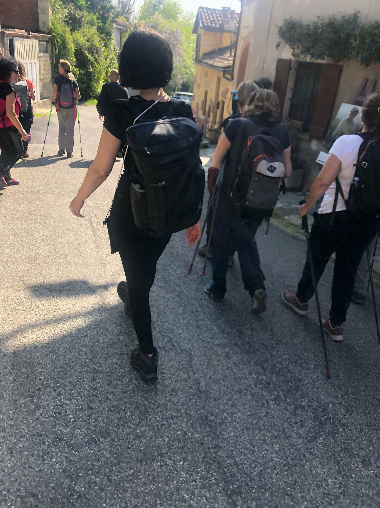 Escursionisti in cammino