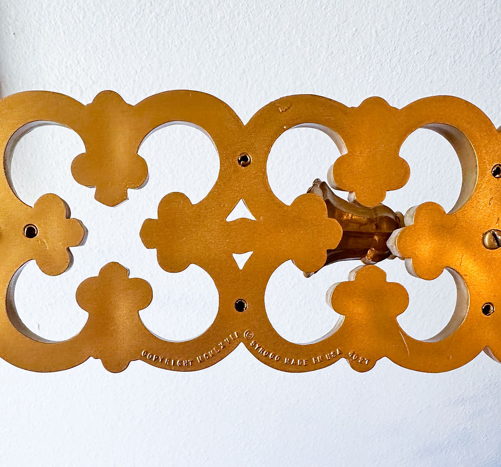 Thumbnail: Mid-Century Gold Wall Sconces