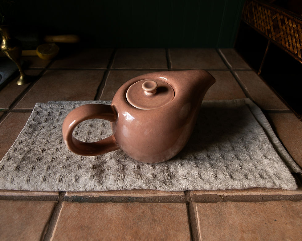 Thumbnail: Russel Wright American Modern Teapot in Coral
