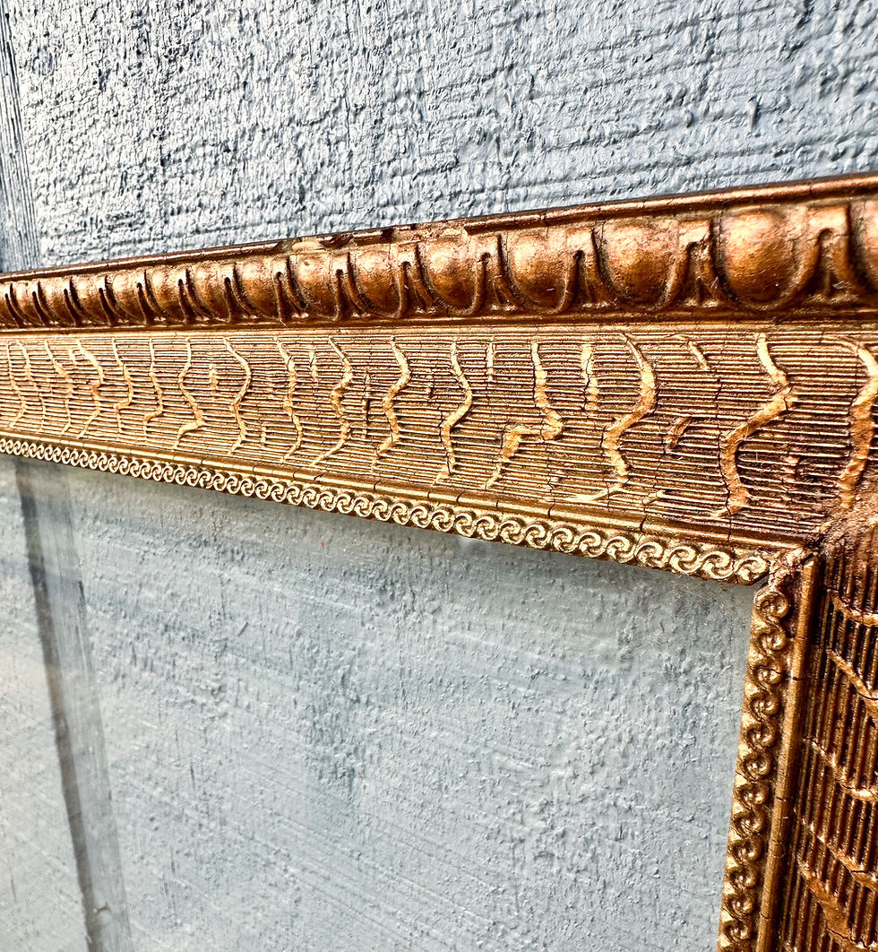 Thumbnail: Antique Unique Gold Mirror