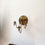 Thumbnail: Three-Arm Vintage Lacquered Brass Candlestick Holder