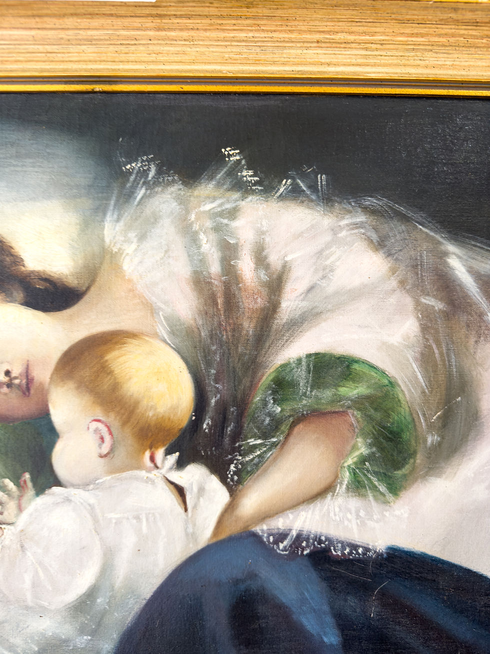 Thumbnail: Mother and Child Oil Painting
