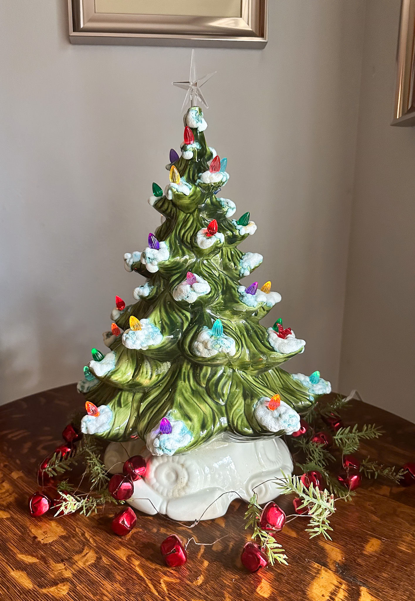 Vintage Ceramic Lighted Christmas Tree