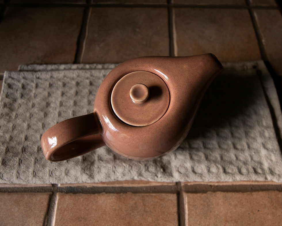 Thumbnail: Russel Wright American Modern Teapot in Coral