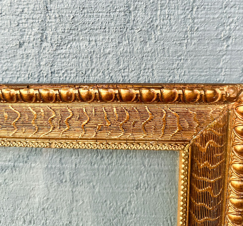 Thumbnail: Antique Unique Gold Mirror