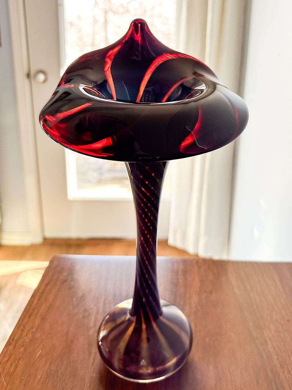 Thumbnail: Vintage Signed Jack in the Pulpit Vase by David Nichols