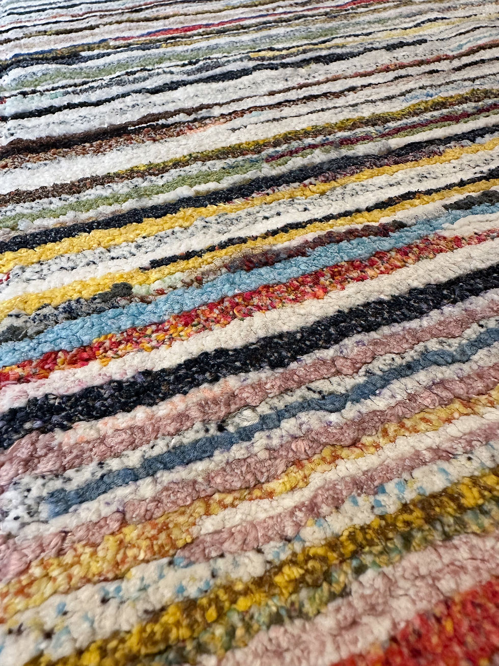 Thumbnail: Vintage Chenille Runner Rug - 76" x 22"