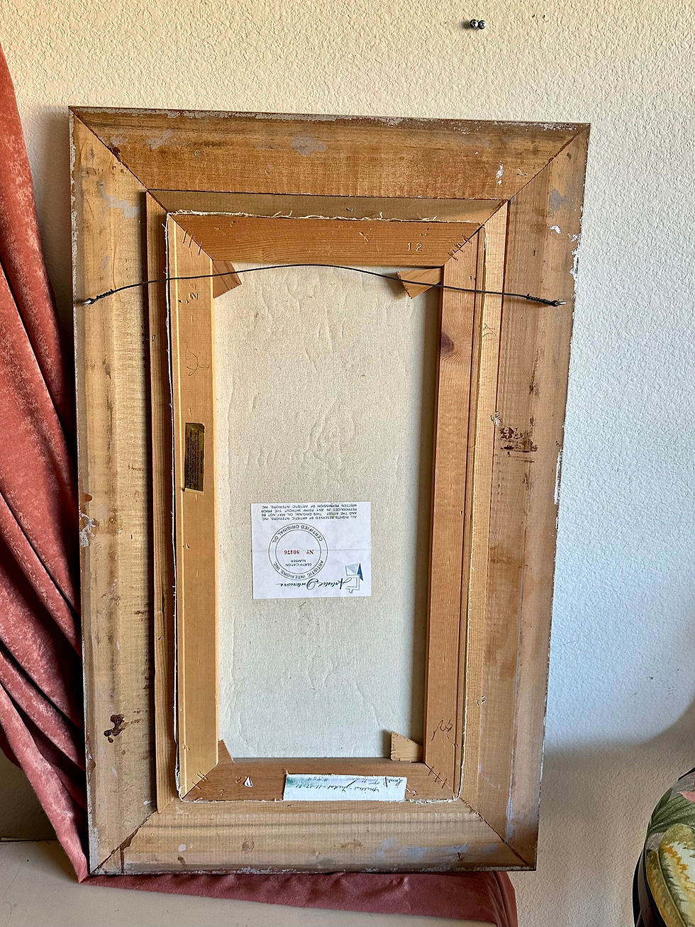 Thumbnail: Vintage Framed Floral Oil Painting