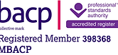 BACP logo with membership number