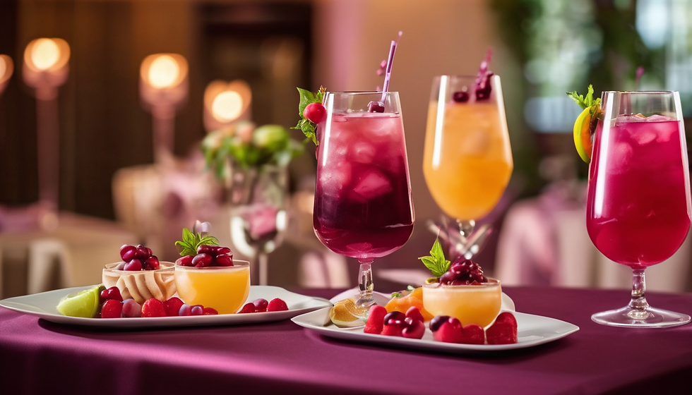 Hochzeits-Cocktail- und Kulinarikabend