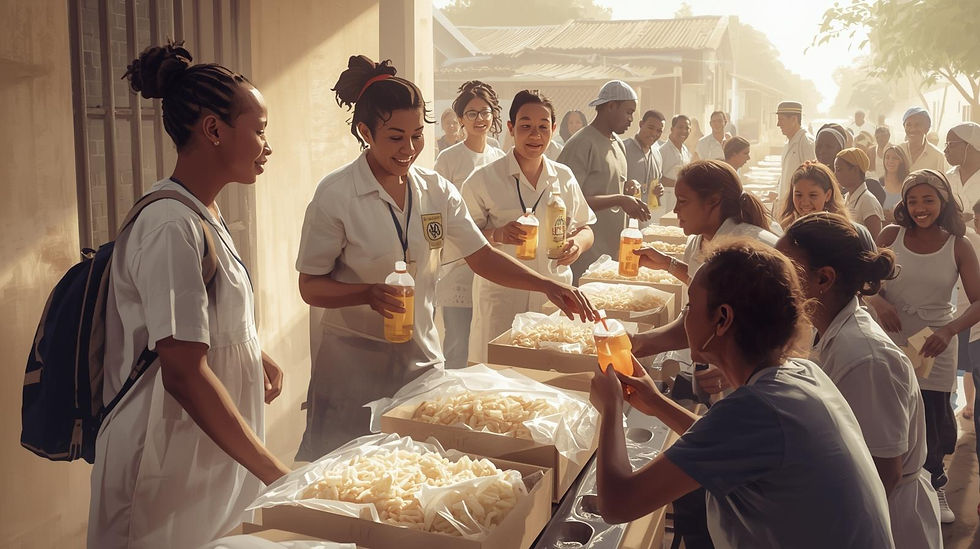 ROYAL GOLD GIVERS FOUNDATION: Monthly Sandwich & Soft  Drink Feeding Program 2