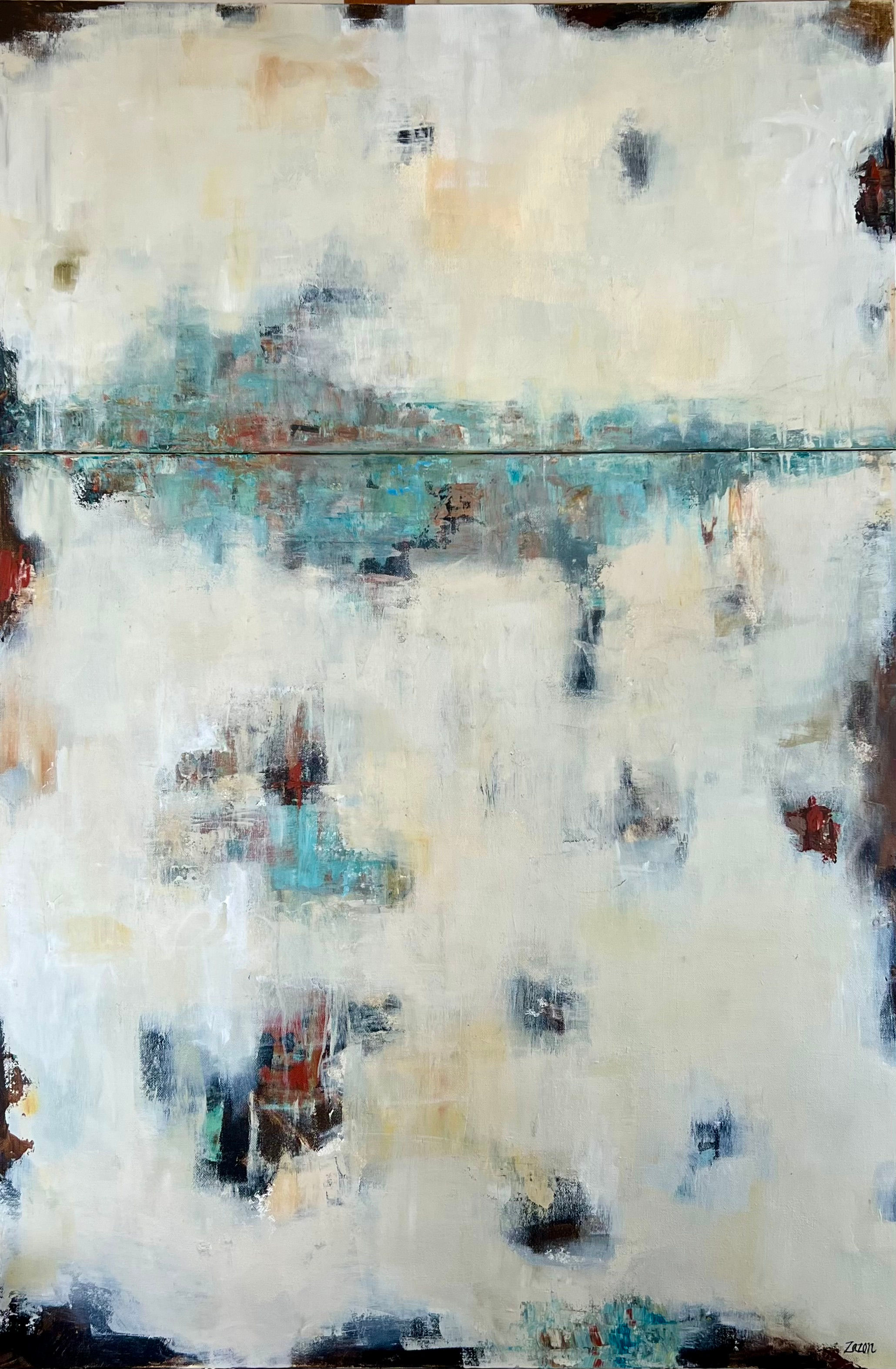 Island in the Mist I 45" x 30" l Diptych