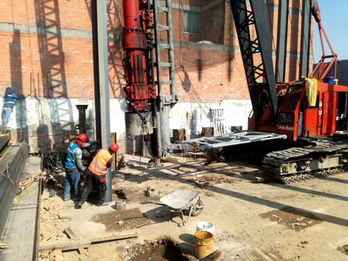 Hincado de viguetas metalicas