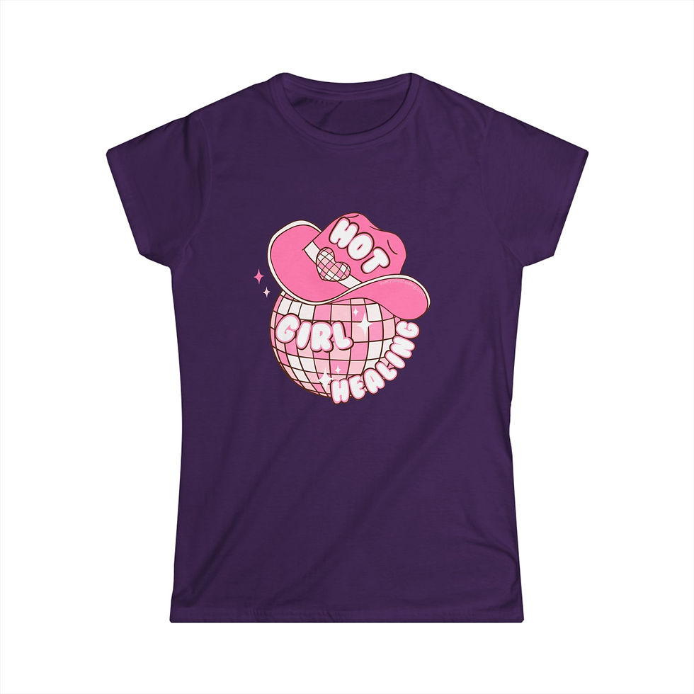 Thumbnail: Hot Girl Healing Disco Cowgirl T-Shirt