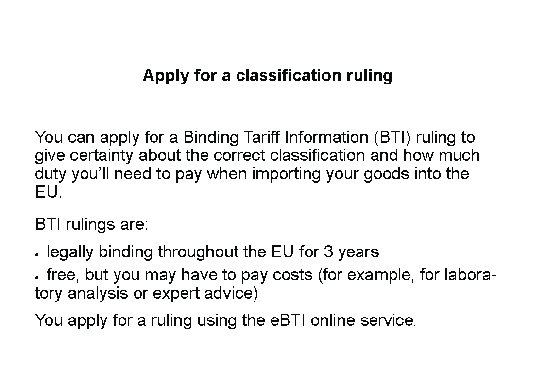 Home Commodity Code Consultancy