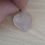 Miniature : Pendentif cœur en quartz rose AA