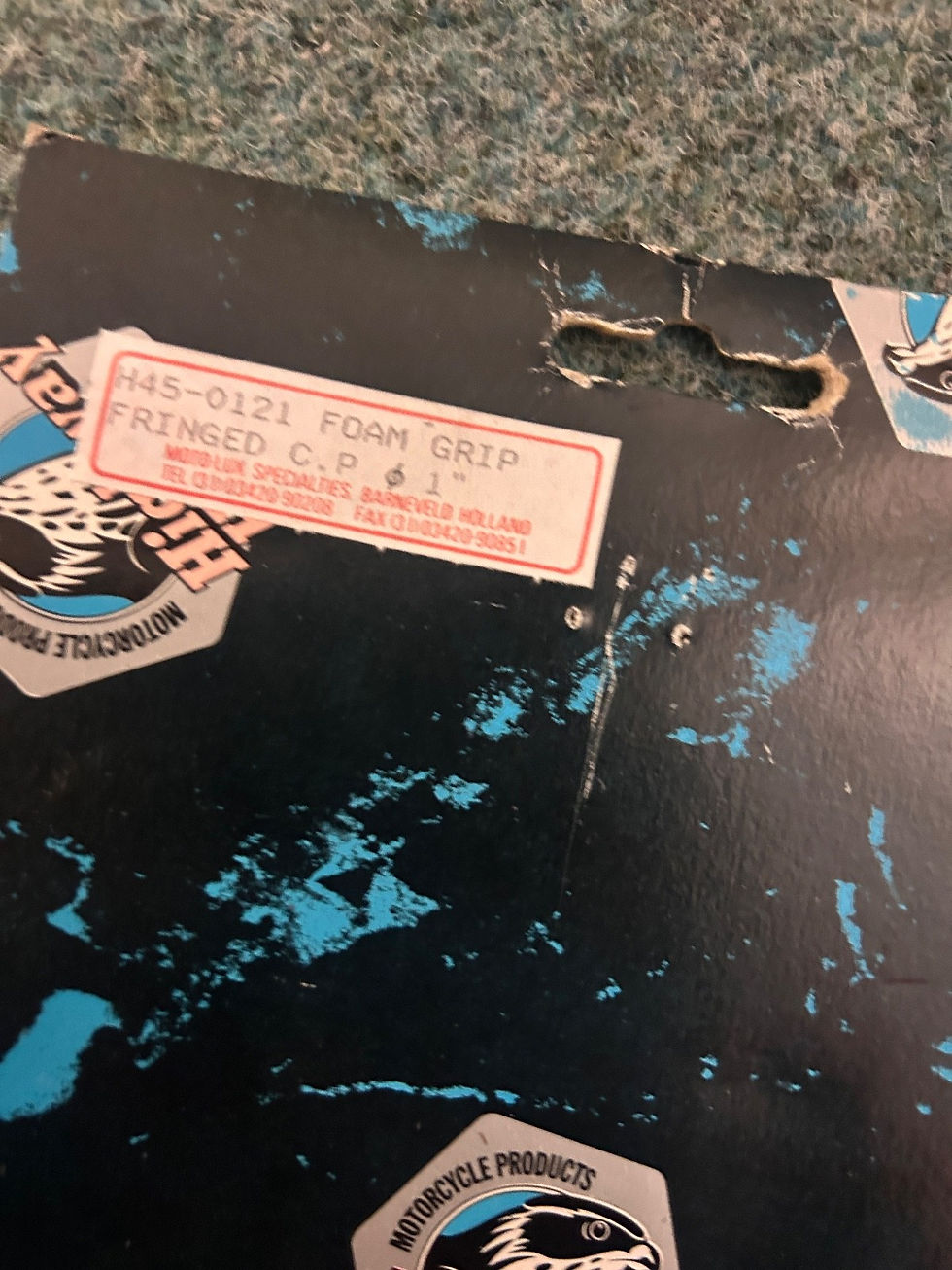 Miniaturbild: Griff Set Schaumstoff, Foam Grip Fringed Highway Hawk H45-0121 für 1" Lenker