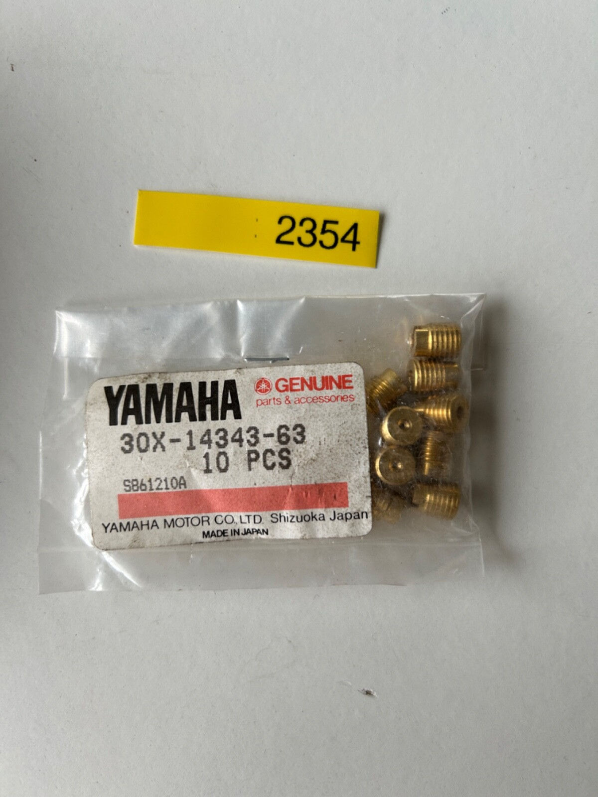 Hauptdüse, Main Jet für diverse Yamaha Bootmotoren 20MHU/MHV, usw. 30X-14343-63