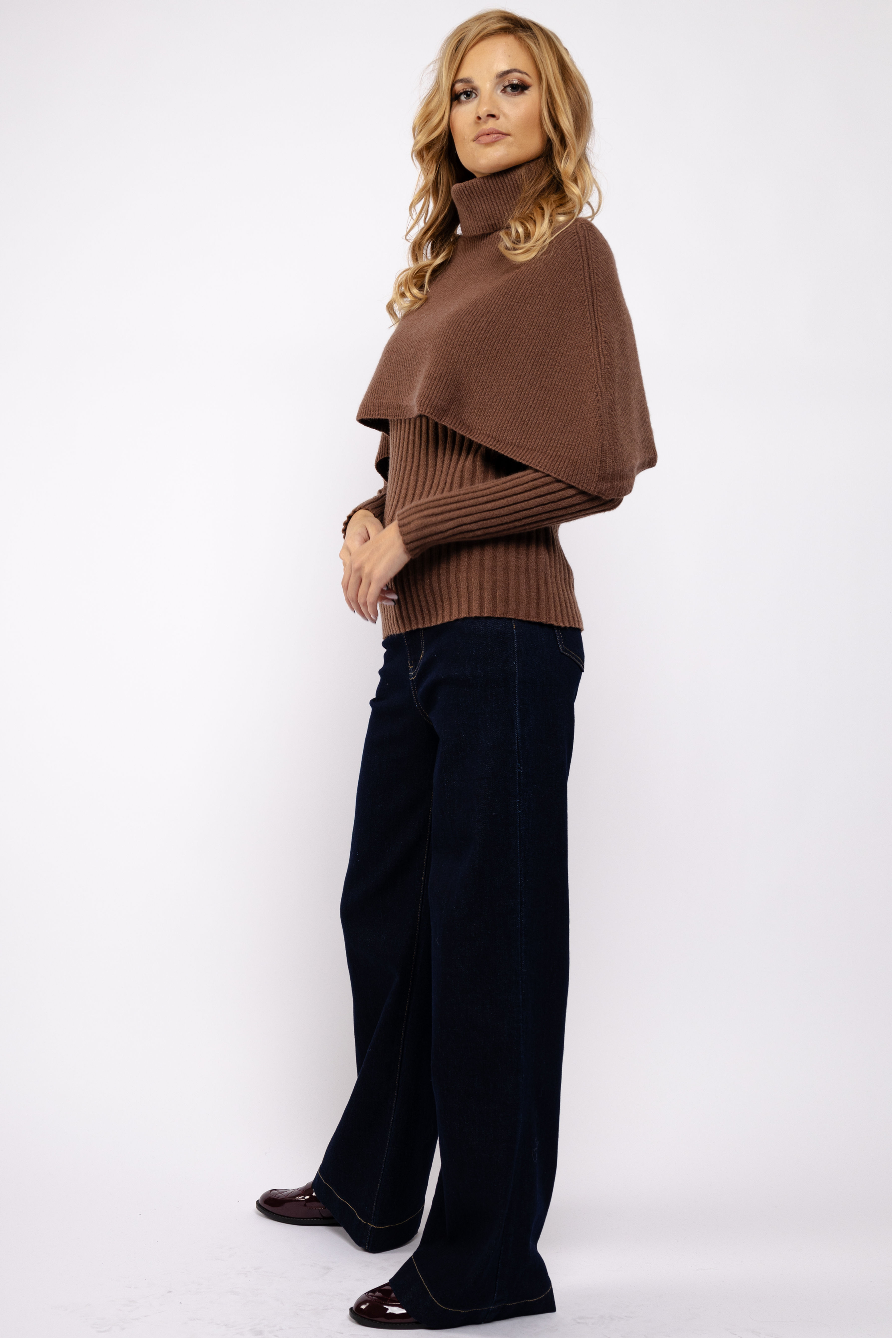 Tmavě modré džíny s dvojitým zapínáním