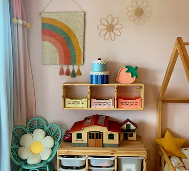 Mädchenzimmer in Pastellfarben