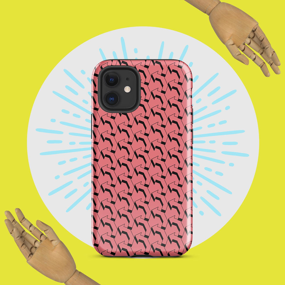 Thumbnail: Blush Ripple Motion Case Tough Case for iPhone®