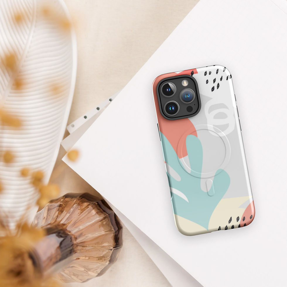 Thumbnail: Pastel Abstract Art MagSafe® tough case for iPhone®