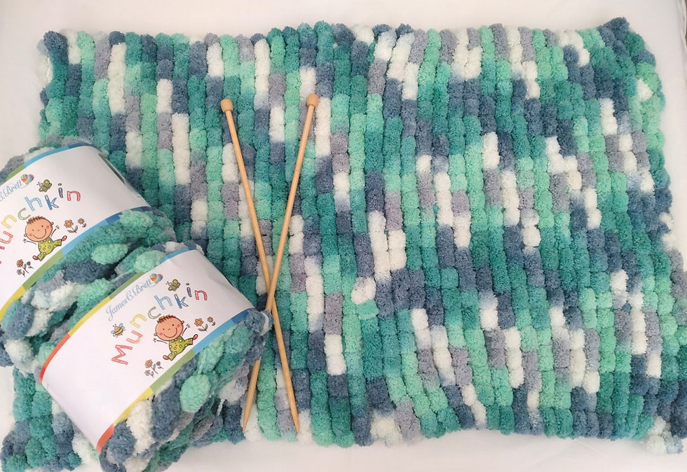 Thumbnail: Munchkin Baby Blanket Knitting kit