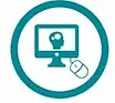 Ícone de comunicação representando orientação para contato com fabricantes e clientes internacionais - Rimera Multimodal