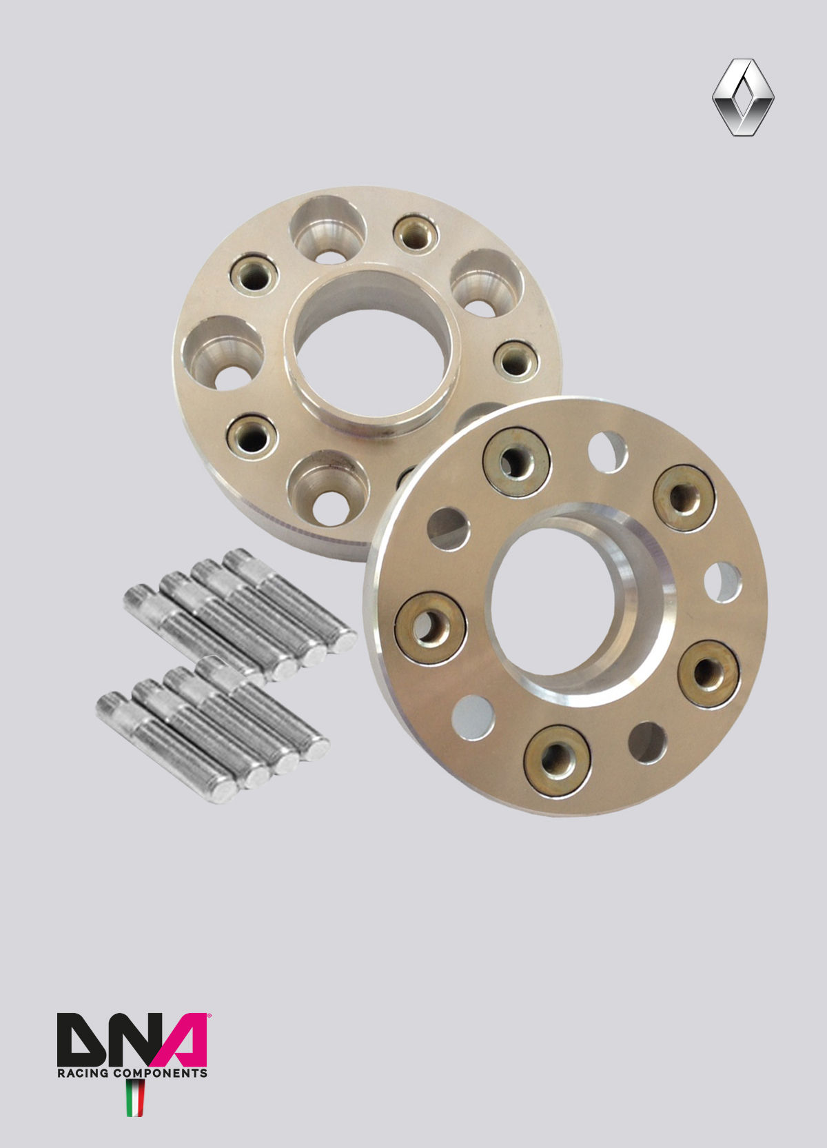 Distanziali con inserti e bulloneria DNA Racing Renault Clio IV