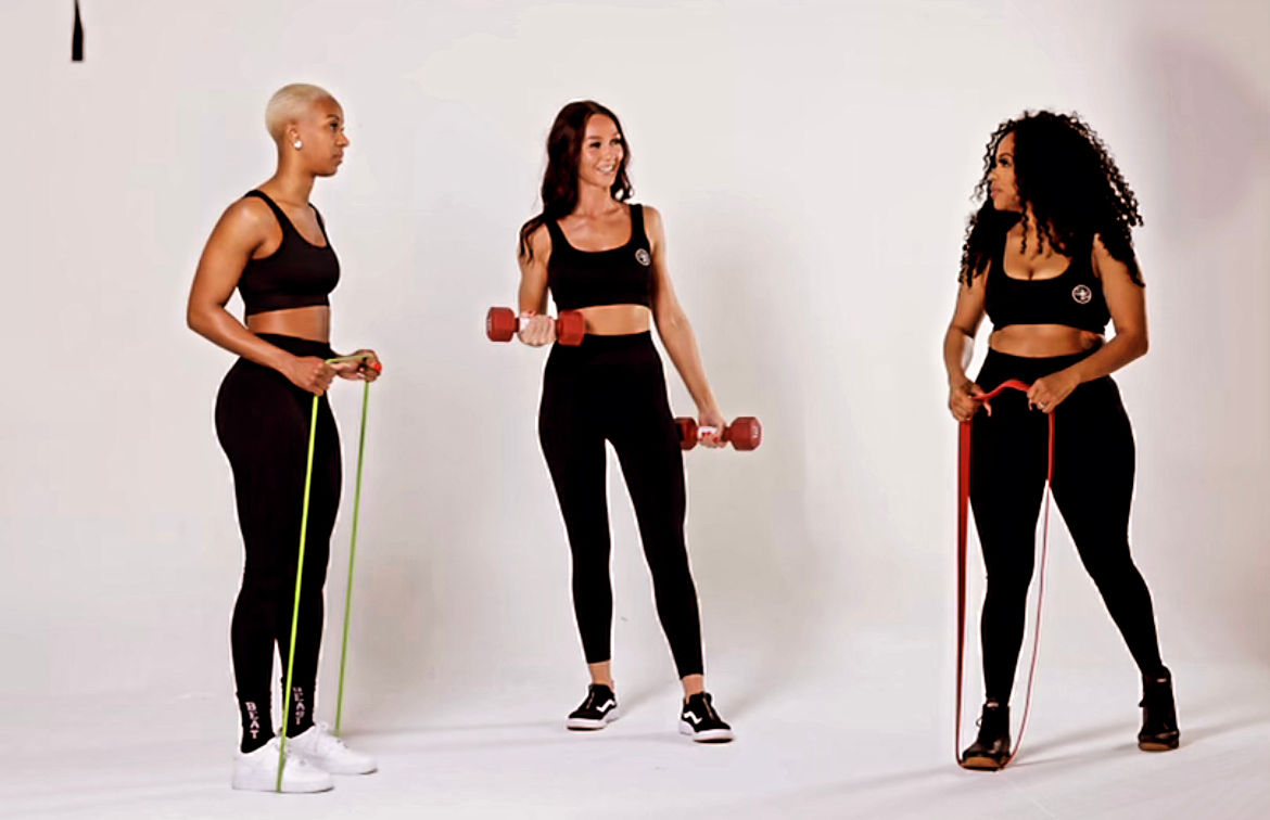 Black seamless work out leggings and top..