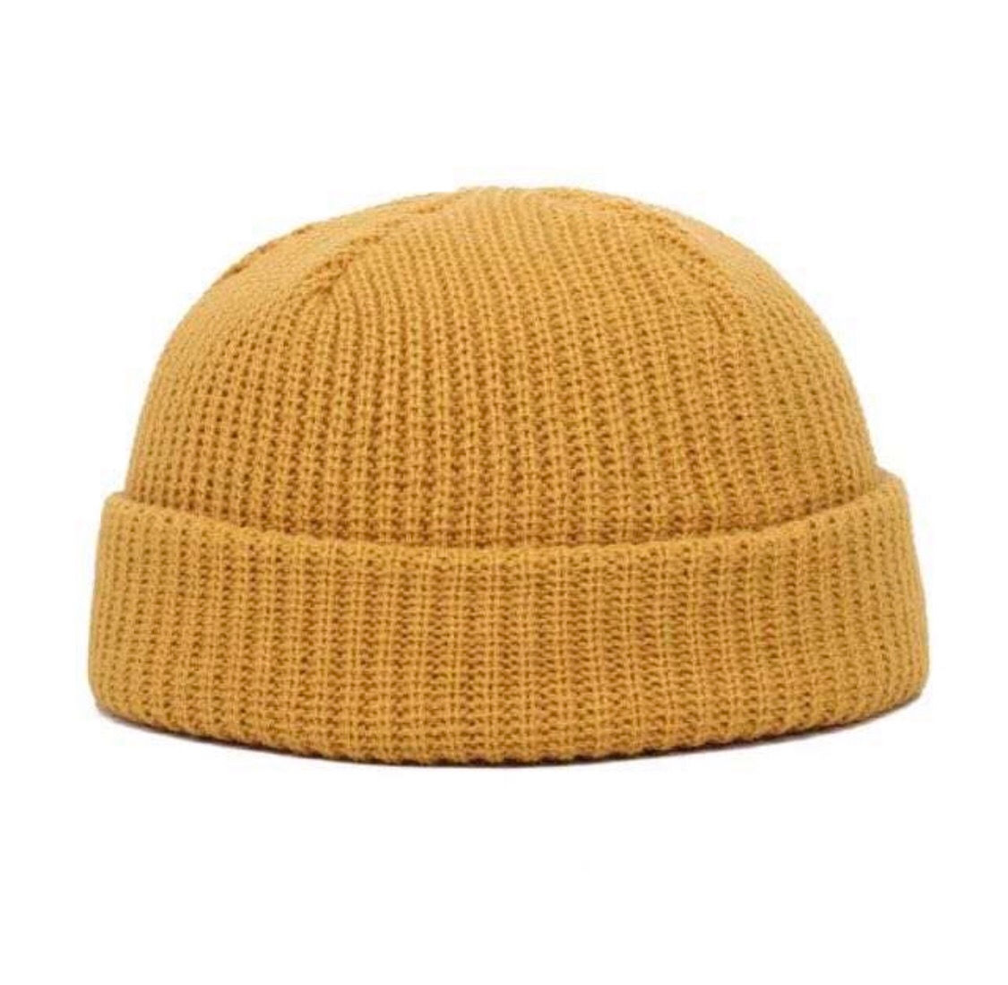 Mustard yellow  fisherman beanies 