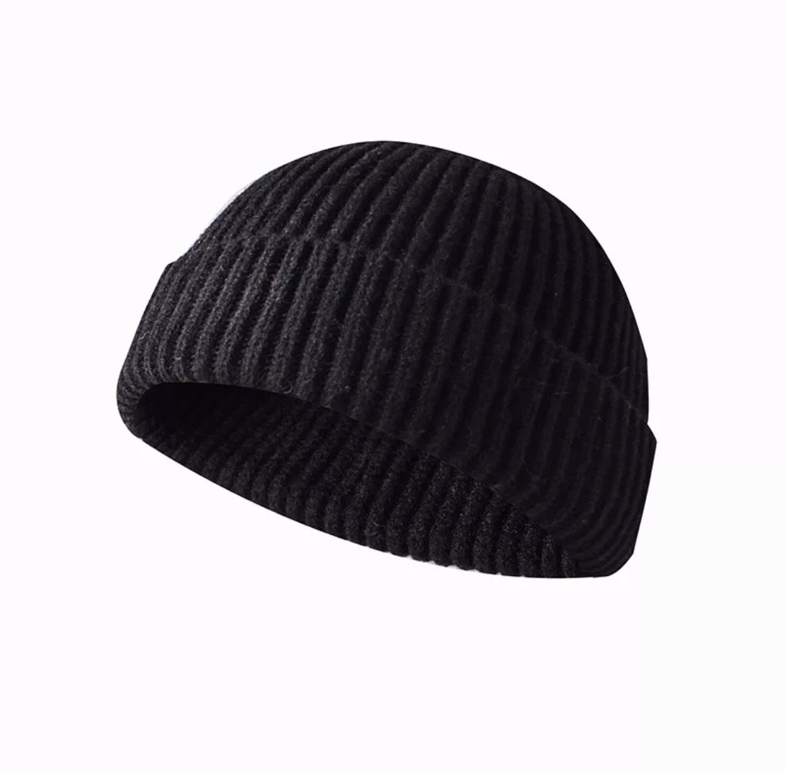 Black Fisherman beanie 