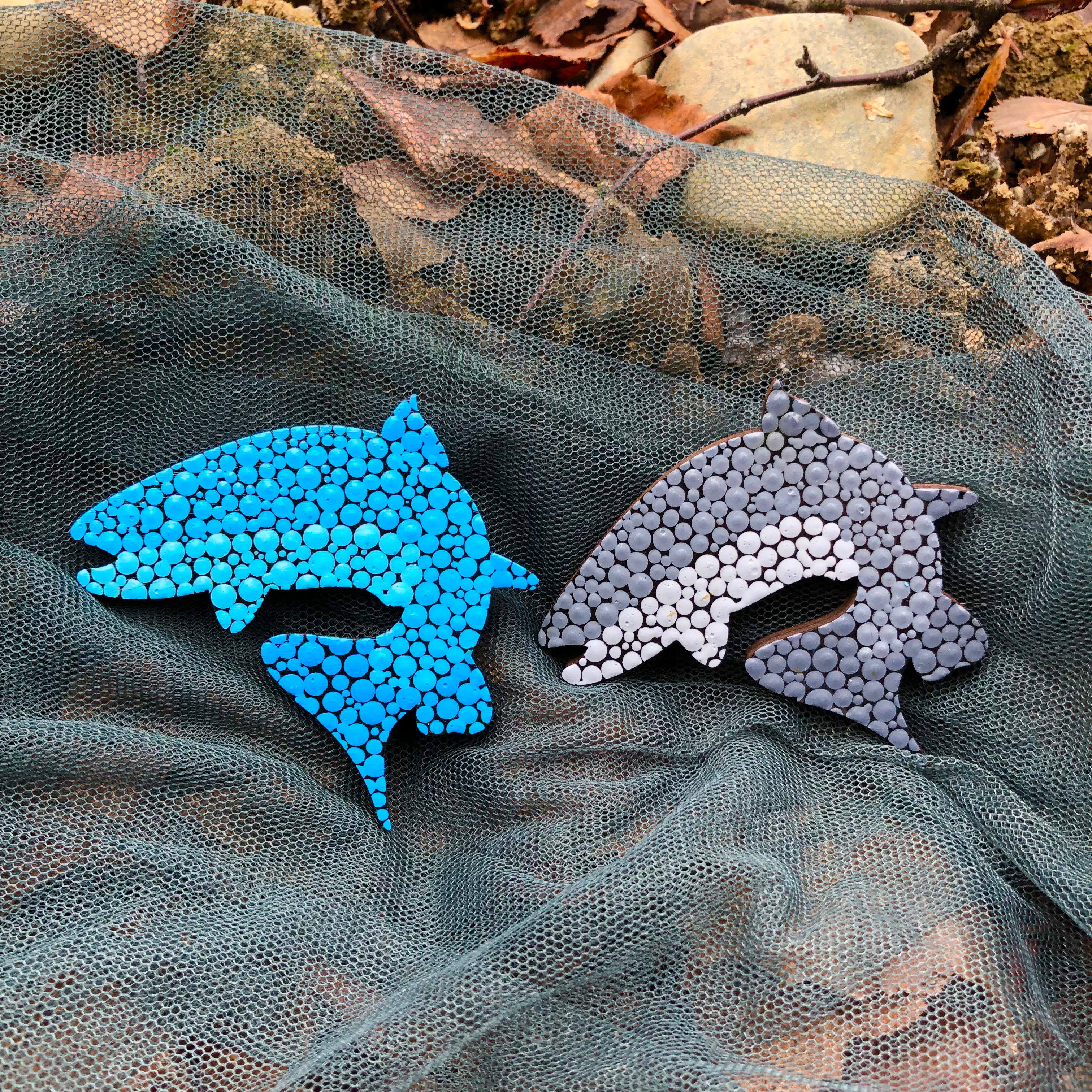 Salmon Ornaments and Magnets