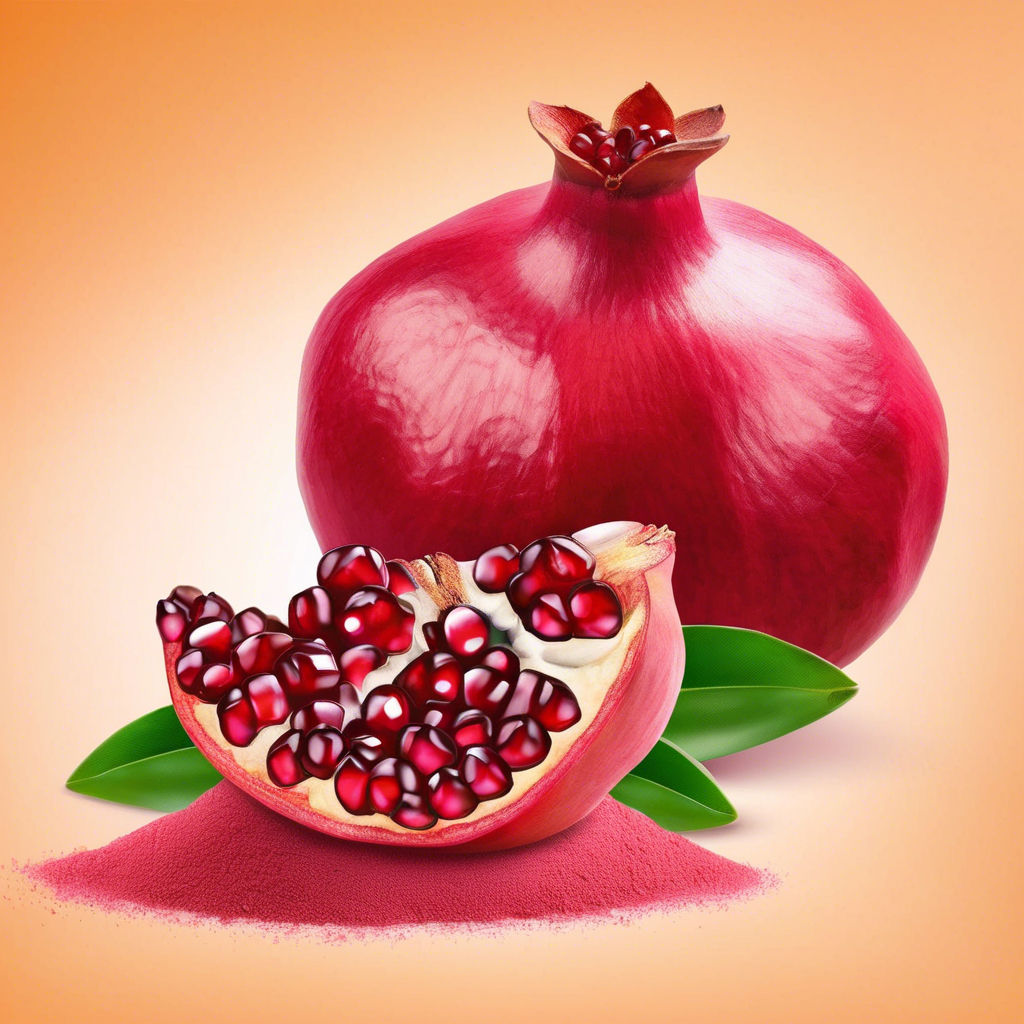 Pomegranate powder soft extract for flavor and nutraceutical