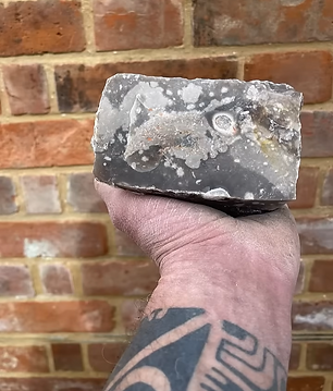 Flint knapping in Hampshire UK