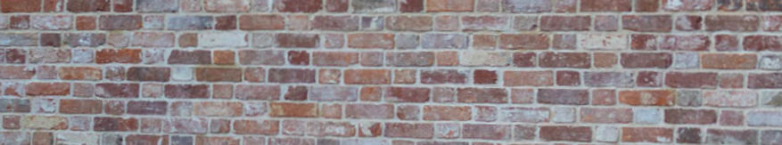 Reclaimed bricks used for historic wall in Farnham