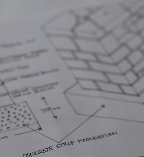 Drawing plans for a dry stone wall